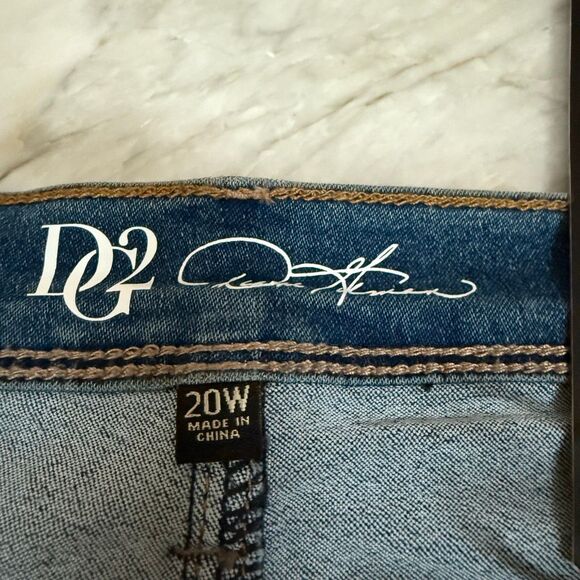 DG2 by Diane Gilman Laced Hem Skinny Jeans size 20W NWT - Picture 3 of 6